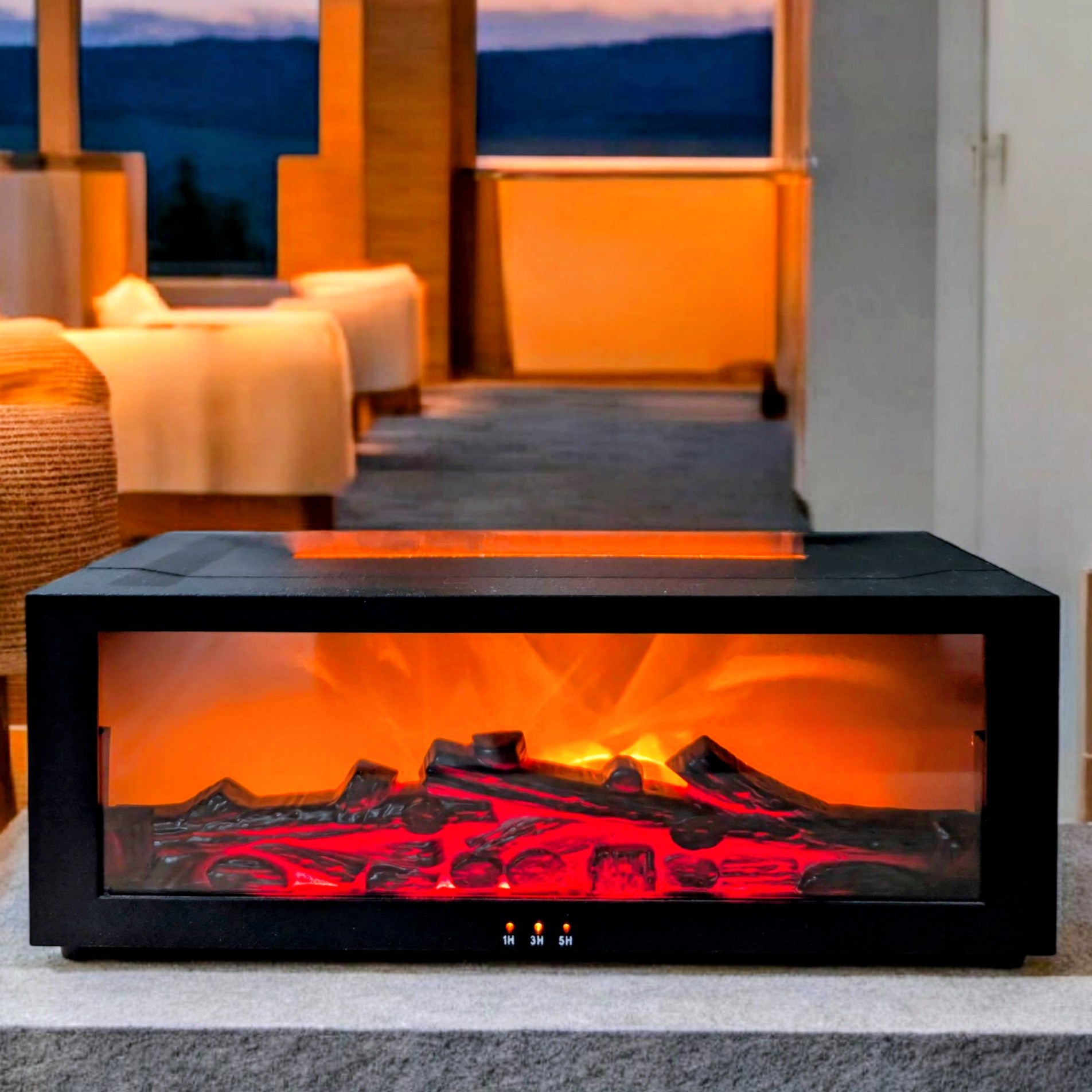 Aromazen – Diffuseur d’huile essentielle imitation cheminée