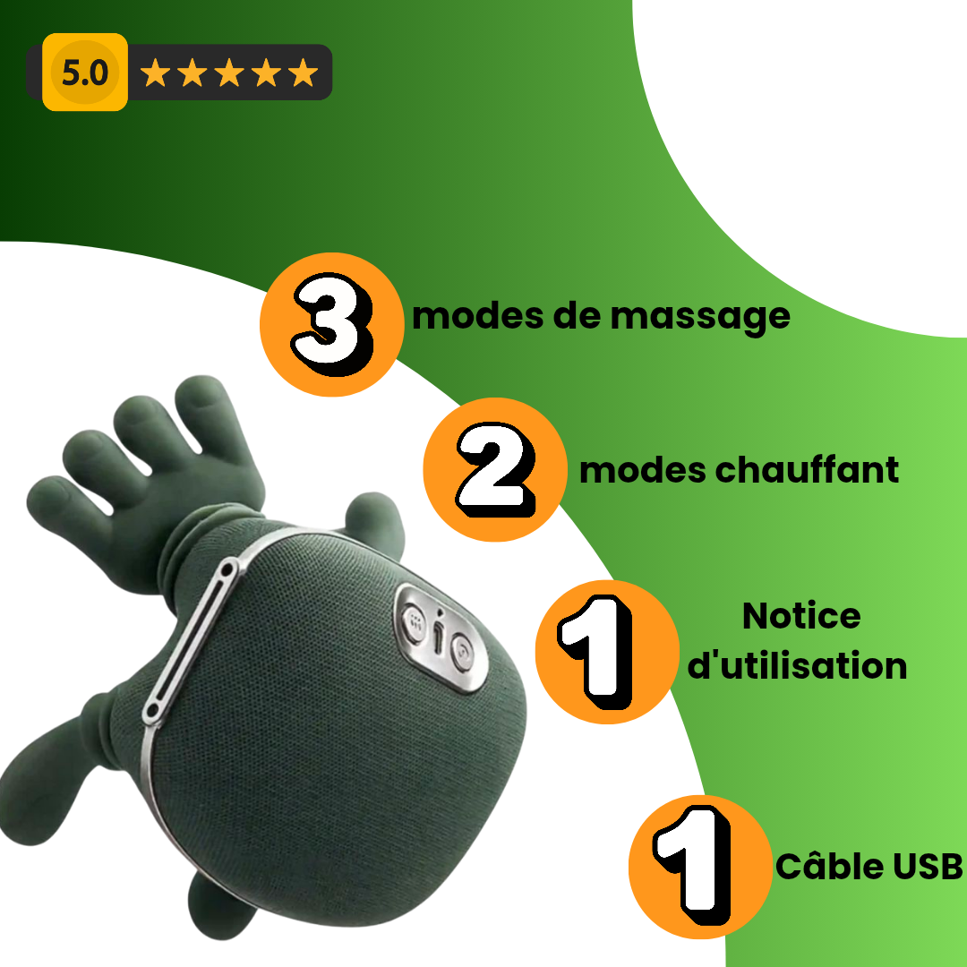 Therazen – Appareil de massage relaxant pour la nuque et le dos