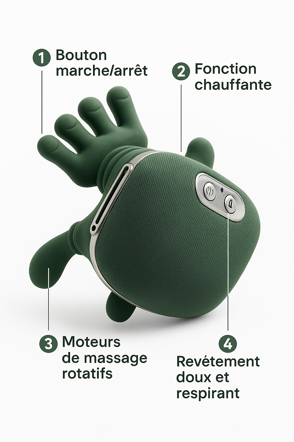 Masseur relaxant pour la nuque et le dos